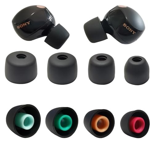 Luckvan Soft Silicone Ear Tips for Sony WF-1000XM5 Earbuds...