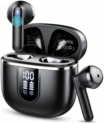 Wireless Earbuds Bluetooth 5.4 Headphones, 40H Playtime...