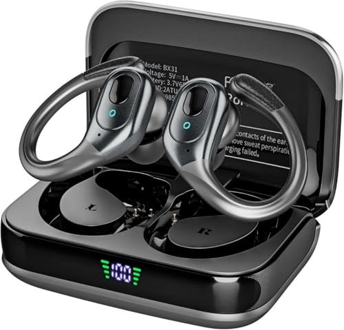 sajawass Wireless Earbuds, Sports Bluetooth Headphones,...