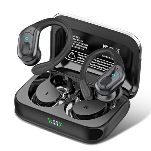 sajawass Wireless Earbuds, Sports Bluetooth Headphones,...