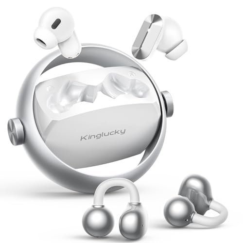 Kinglucky 2-in-1 Wireless Earbuds, in-Ear & Open Ear...