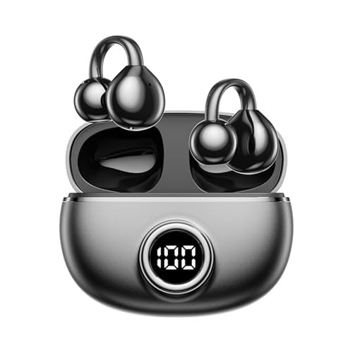 M97 Clip On Earbuds Wireless Bluetooth 6.0, Open Ear...
