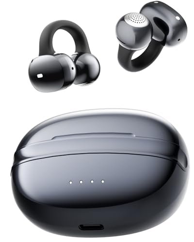 NEOQOQO A50 Clip on Earbuds, Bluetooth 6.0 Wireless Open...