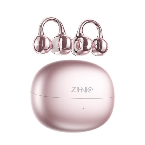 ZIHNIC S26 Wireless Clip on Earbuds, Open Ear Wireless...