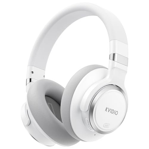 KVIDIO Hybrid Active Noise Cancelling Headphones, Wireless...