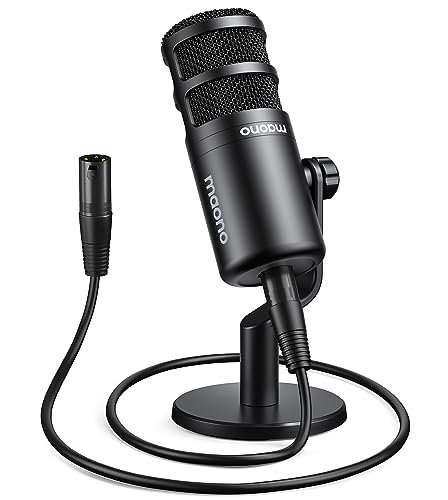 MAONO PD100 XLR Podcast Microphone, Cardioid Studio Dynamic...