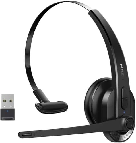Wireless Headset with Mic for Work, Bluetooth Headset with...
