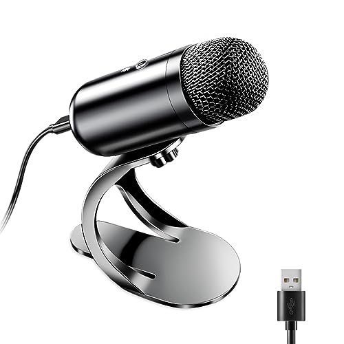 LIANGSTAR USB Computer Microphone, Podcast Mic Desktop with...