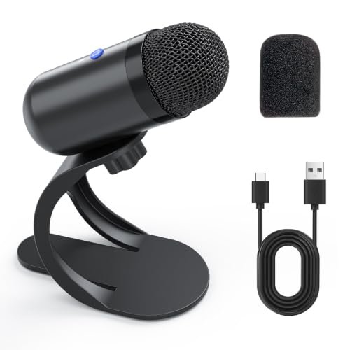 LIANGSTAR USB Computer Microphone, Podcast Mic Desktop with...