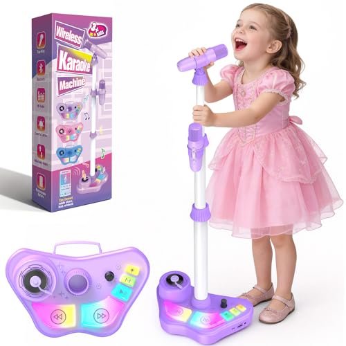 Stand Karaoke Machine for Kids, Singing Toys Gifts for 3...