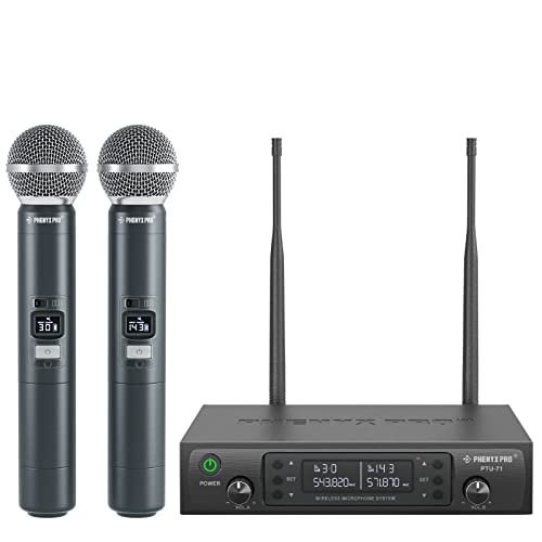 Phenyx Pro Wireless Microphone System, Dual Wireless...