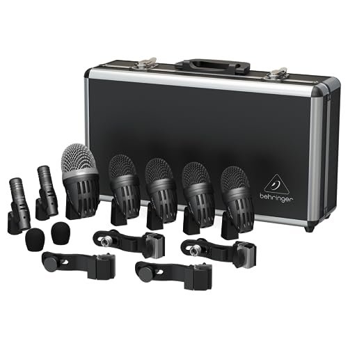 Behringer BC1500 Premium 7-Piece Drum Microphone Set for...