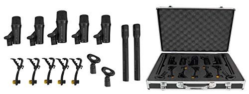 Rockville PRO-D7 KIT 7-Piece Drum Mic Kit,...