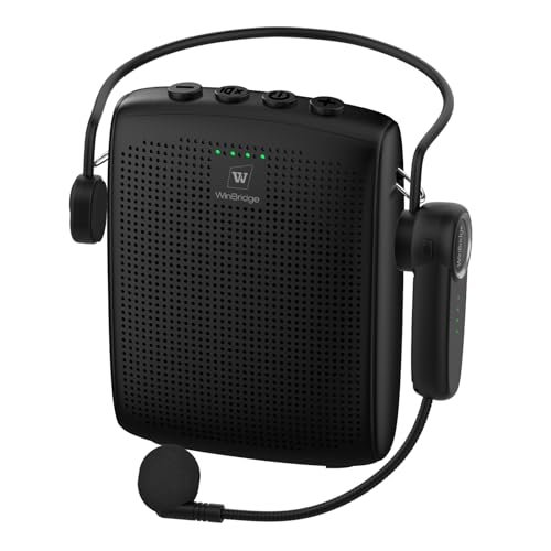 WinBridge Voice Amplifier with Bluetooth, Portable Speaker...