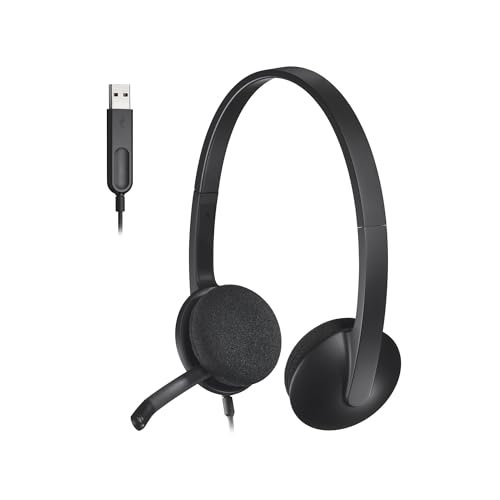 Logitech USB Headset H340 Stereo Windows and Mac - Black