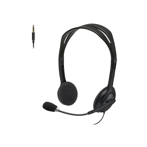 Logitech H111 Wired Headset Stereo Headphones - Black