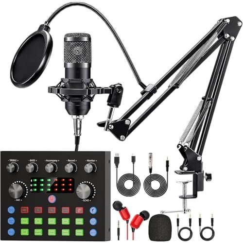Podcast Equipment Bundle, Recording Studio Package with...