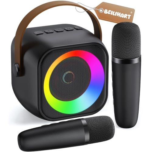 Mini Karaoke Machine, Portable Bluetooth Karaoke Speaker...