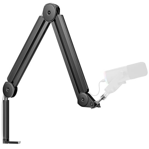 InnoGear Mic Boom Arm Microphone Stand Cable Management for...