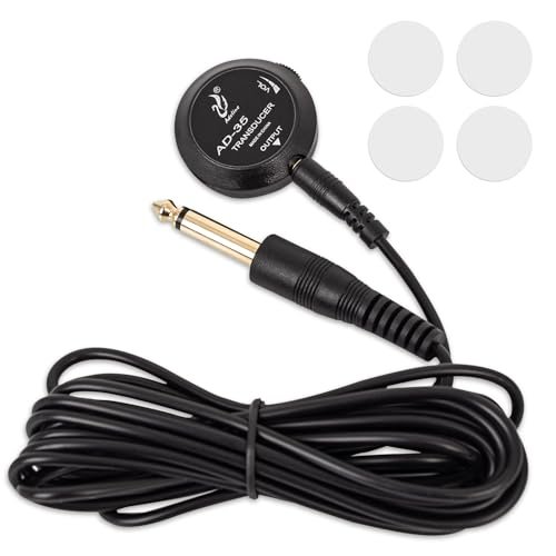 MUZTOP Guitar Pickup with Volume Control, Piezo Pickup...