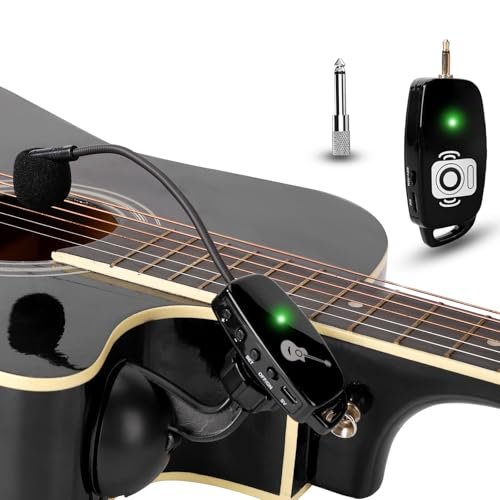 Wireless Instrument Microphone for Acoustic Guitar: 2.4G...
