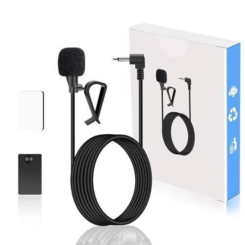 GHIOPMZ Car Stereo Microphone - 3.5mm Universal External...