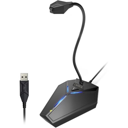 CMTECK USB Computer Microphone, Plug & Play Omnidirectional...
