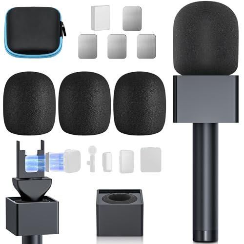 Handheld Adaptor for Interview Mic, Mic Handle Compatible...