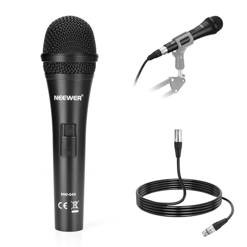 NEEWER NW-040 Cardioid Dynamic Microphone with XLR Cable,...
