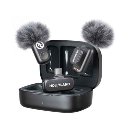 Hollyland Lark A1 Wireless Microphone for iPhone 17/16/15 &...