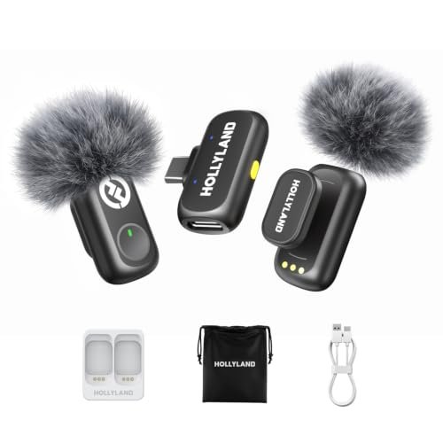 Hollyland Lark A1 Wireless Microphone for iPhone & Android,...