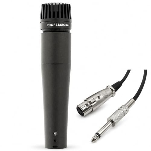 Dynamic Instrument Microphone with XLR to 1/4” Cable,...