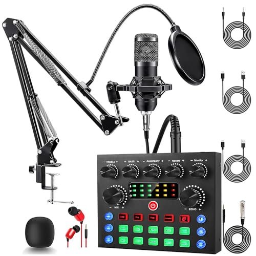 ALSO GO Podcast Equipment Bundle, Podcast Microphone Bundle...