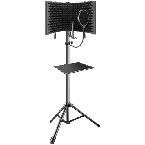 Professional Studio Recording Microphone Isolation Shield,...