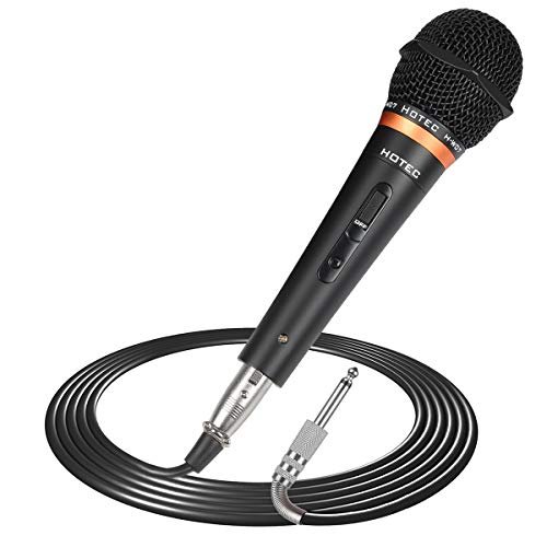 HOTEC Premium Vocal Dynamic Handheld Microphone with 19ft...