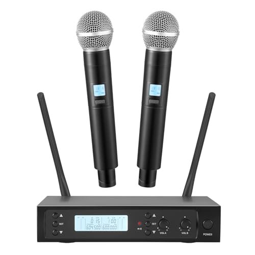 Boeska Wireless Microphones System with 2 X 100 Channels...