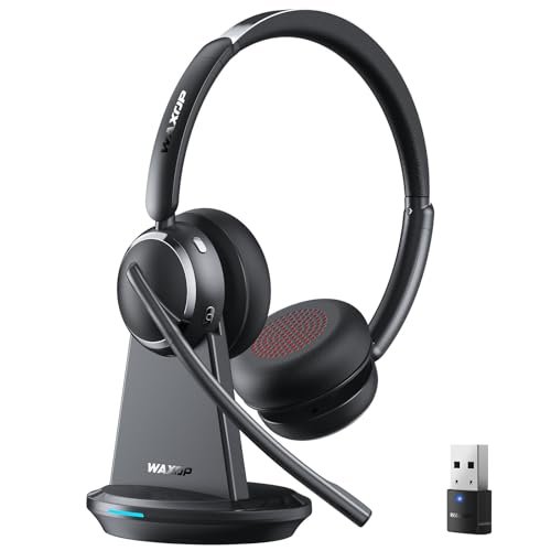 Wireless Headset with Mic for Work, Bluetooth 6.0 Headset...