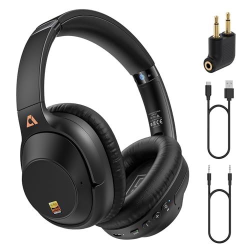 YMOO Active Noise Cancelling Headphones for Airplane...
