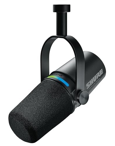 Shure MV7i Smart Microphone – USB-C & XLR Mic for...