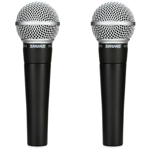 Shure SM58 Cardioid Dynamic Vocal Microphone (2-Pack)