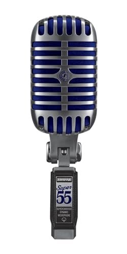 Shure Super 55 Deluxe XLR Vocal Microphone – Vintage-Style...
