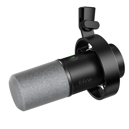 FIFINE AmpliTank K688 Dynamic Microphone, XLR/USB Podcast...
