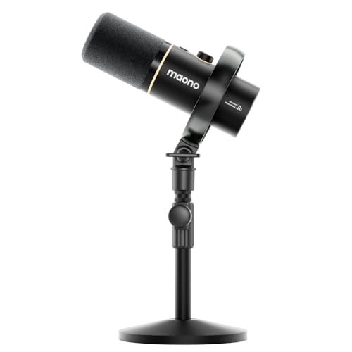 MAONO PD200W Hybrid Wireless Podcast Microphone for PC,...