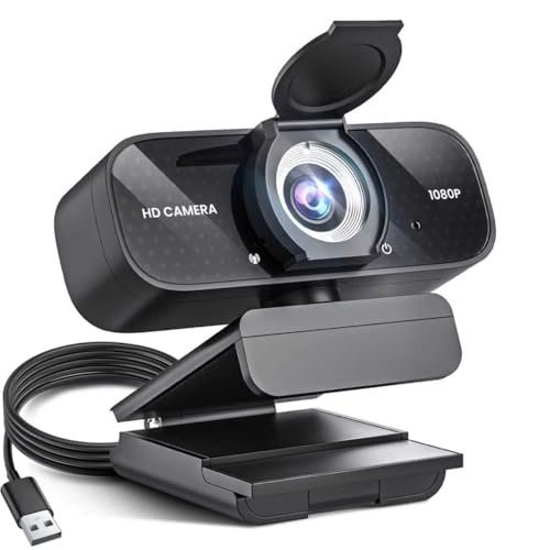 1080P HD Webcam with Noise-Canceling Mic, Auto Light...