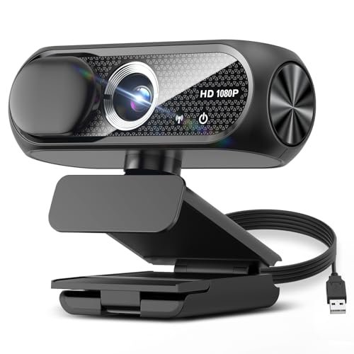 Shcngqio 1080P HD Webcam with Microphone, Noise...