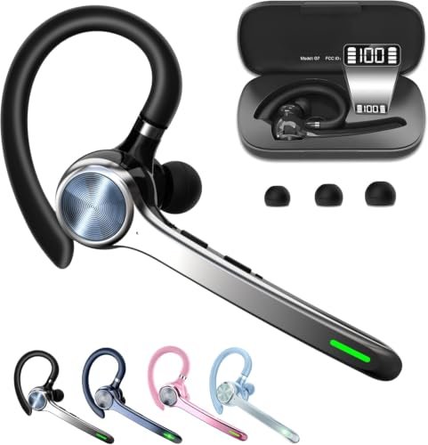 HEIBAS Bluetooth Headset, Wireless Bluetooth Earpiece with...