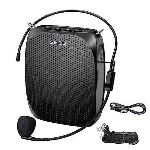SHIDU Portable Voice Amplifier Personal Microphone Headset...