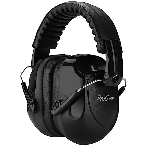 ProCase NRR 28dB Noise Reduction Ear Muffs, Foldable...