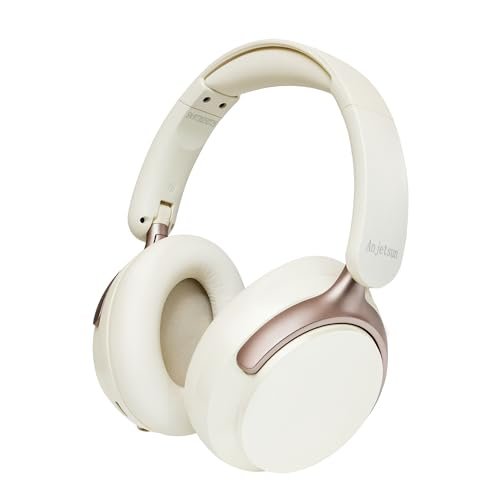 Anjetsun Wireless Headphones Over Ear with ANC, 80H...