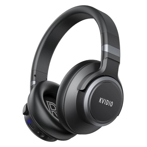 KVIDIO Active Noise Cancelling Headphones, 70 Hours...